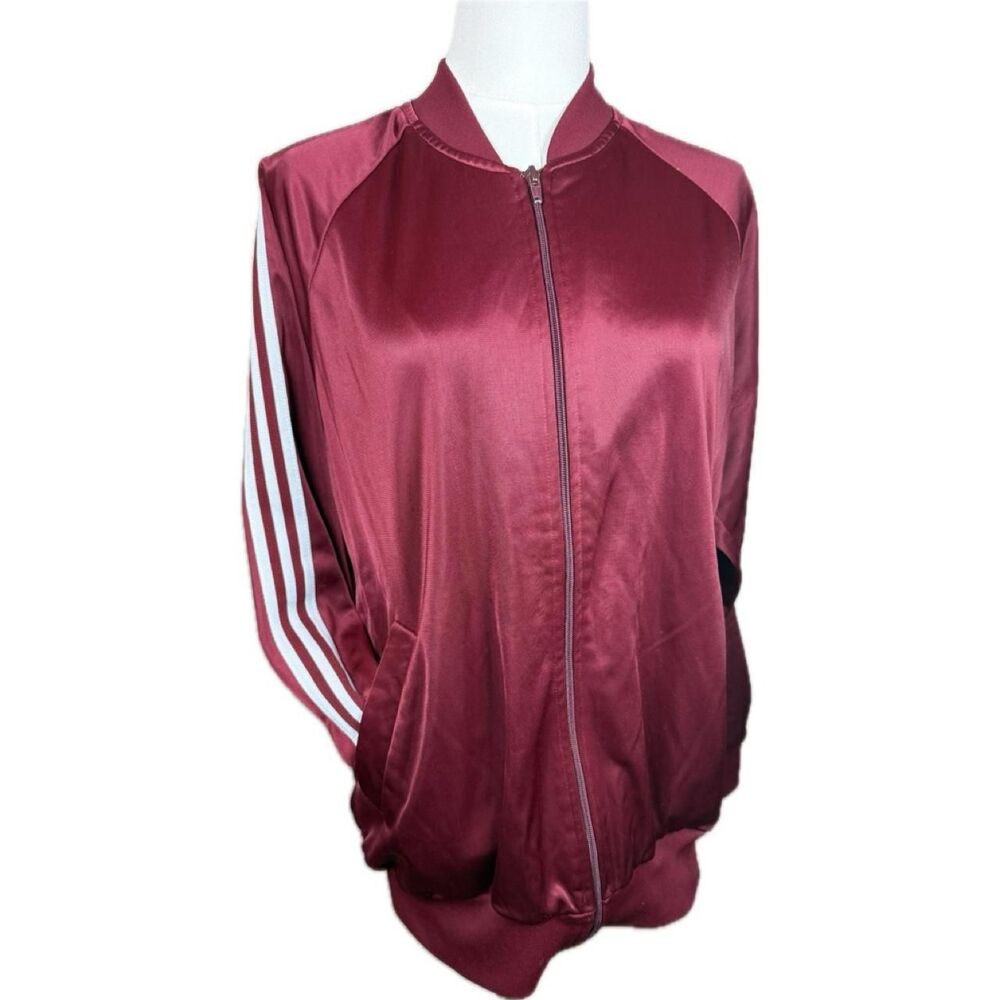 American-vintage Women's Red and Burgundy Jacket